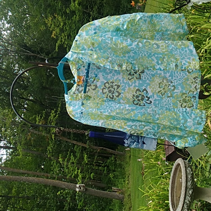 Ruby Road Shirt Jacket, Aqua Turquoise Kiwi Euc Sz 16